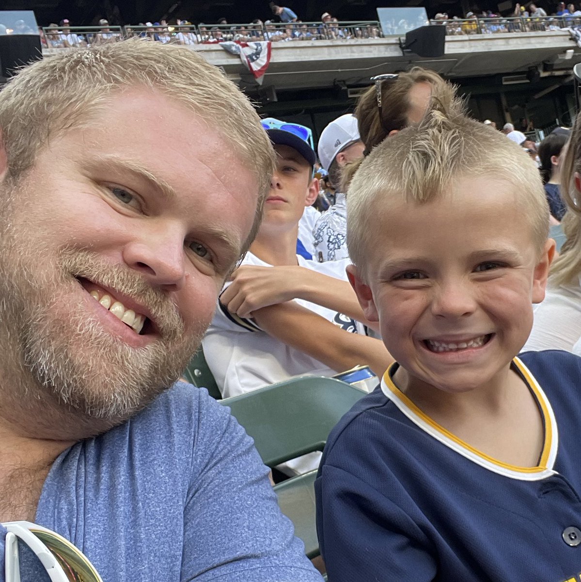 Mike Bernardy (@mikebernardy2) on Twitter photo TJ’s first <a href="/Brewers/">Milwaukee Brewers</a> game! 7.4.2023. God Bless America 🇺🇸🇺🇸🇺🇸 TJ’s first <a href="/Brewers/">Milwaukee Brewers</a> game! 7.4.2023. God Bless America 🇺🇸🇺🇸🇺🇸
