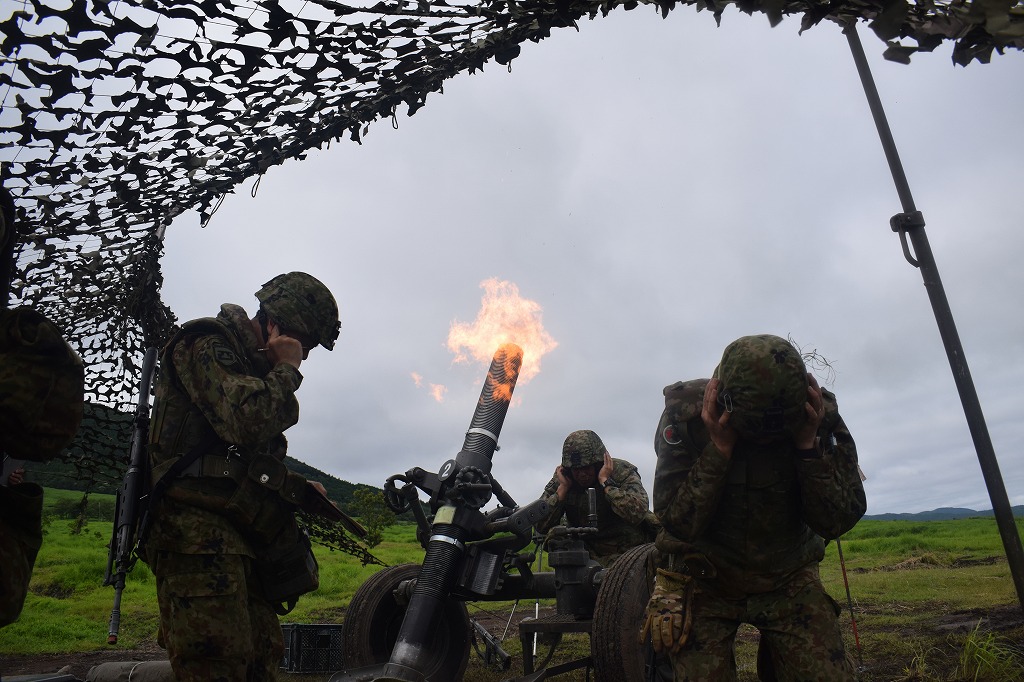今日のえび駐!! 第24普通科連隊重迫撃砲中隊は、実射検閲を受閲しま