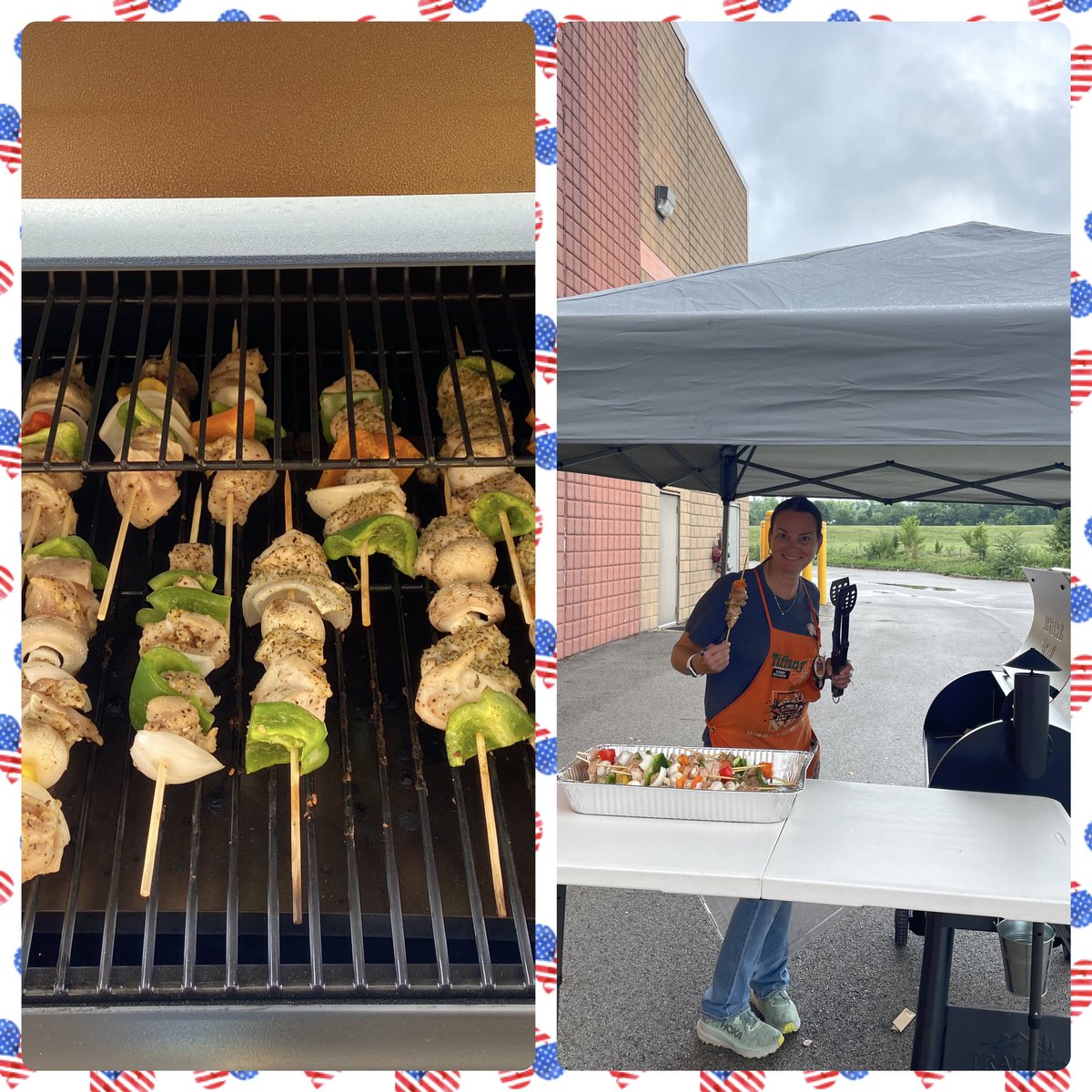 tonia_hd's tweet photo. Our grill master @daisycow824 made kabobs for our 4th cookout. ❤️🤍💙🇺🇸 @ReggieS66781573 @SamConley8 @stephen08792 @Joshheitkamp13 @KimGoldhardt187 @EricHarperTHD @kelly_broyles https://t.co/kxDtCSK7w8