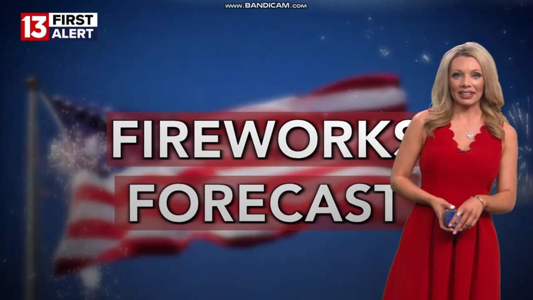 NewsWatcher102's tweet photo. Part 1: @alliepottertv so gorgeous/SEXY in a very pretty red dress on this #July4! 😍🤩💘🔥❤️🩶💙 #AzWx #TucsonWx #KOLDNews #AlliePotter https://t.co/avr7xXd1RD