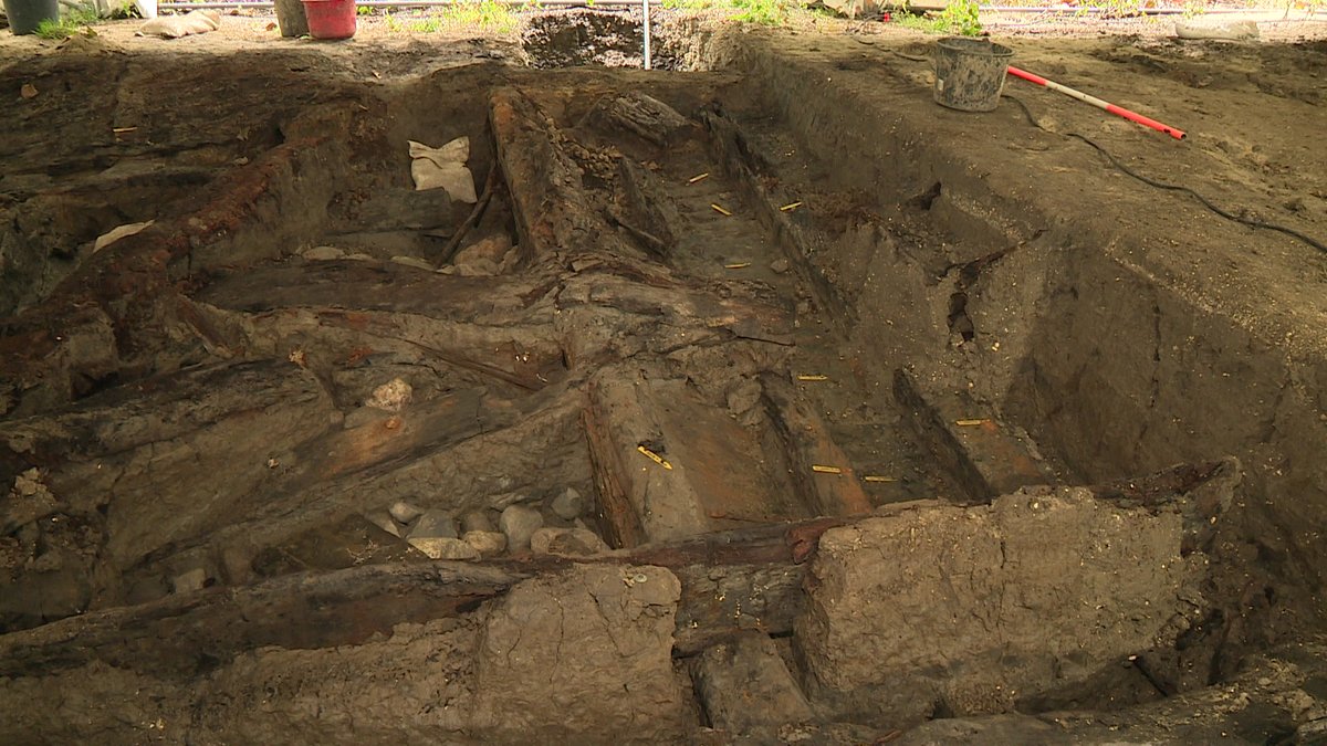 DeArcheoloog's tweet photo. Studenten archeologie helpen in juli mee om een 16e-eeuws #waterschip op te graven bij #Zeewolde. Samen met #maritiem #archeologen graven ze het hele #scheepswrak op, omdat de conditie van het hout snel achteruit gaat.
https://t.co/ZRlnusbKSD https://t.co/onEYDCROix