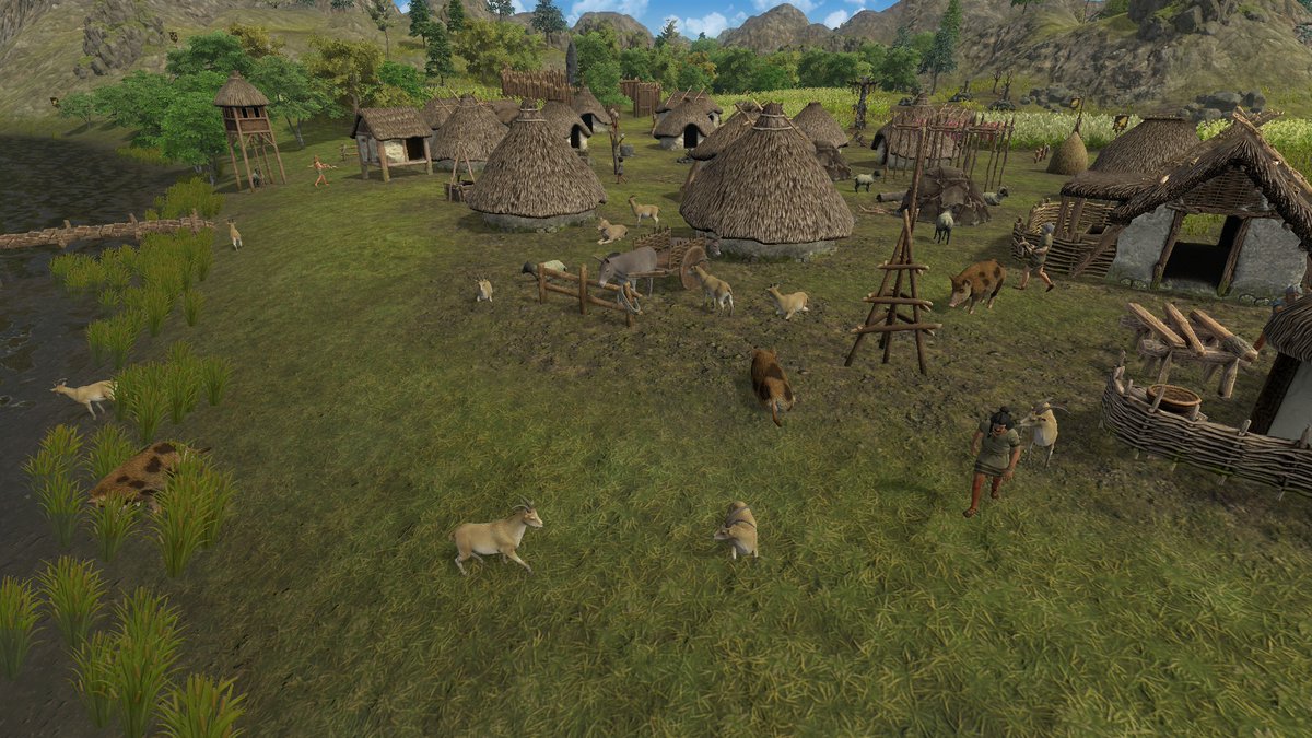 Nasafan5's tweet photo. Life here in Gel-Dainus can be kind of Idyllic to be honest. I love these beakers the new arrivals keep bringing, they're really fancy looking!
#ImagiNations #History #Chalcolithic #Nasafan #tribe #village #nation #town #game #citybuilder #survival #bellbeaker https://t.co/jANRS3a1Az