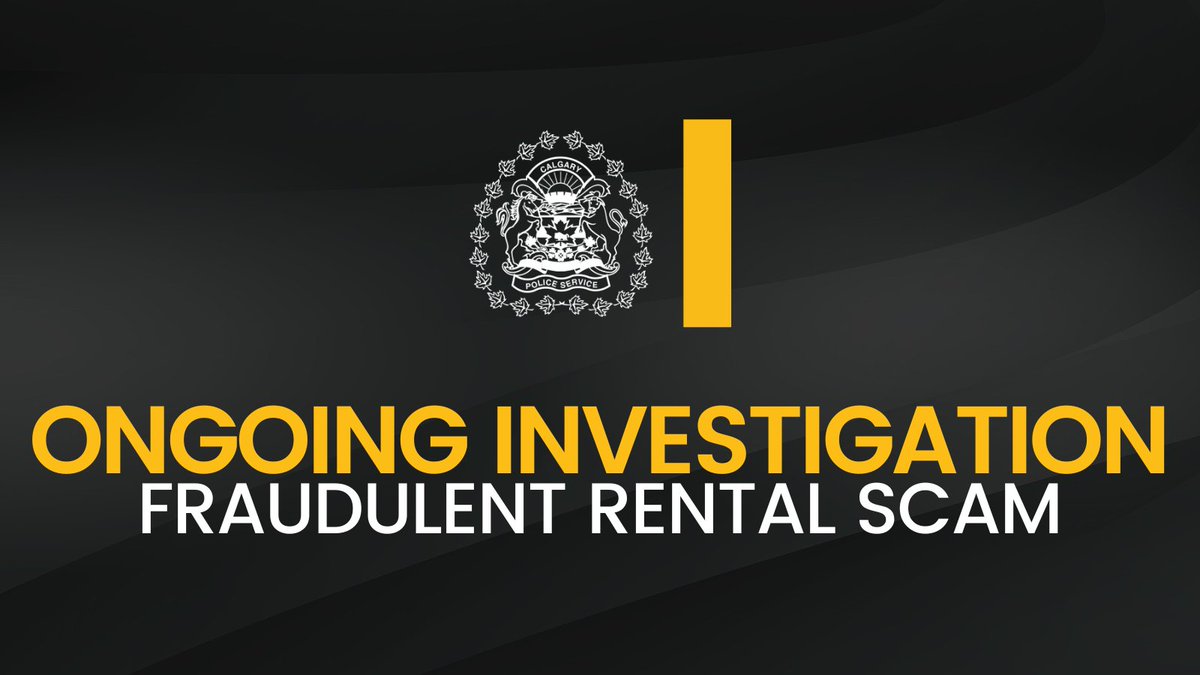 🔵 We are investigating a rental scam involving fraudulent online ads for rental properties after two victims sent an alleged landlord deposits via e-transfer to reserve a basement suite in Brentwood. Anyone with information about online rental scams is asked to contact police.