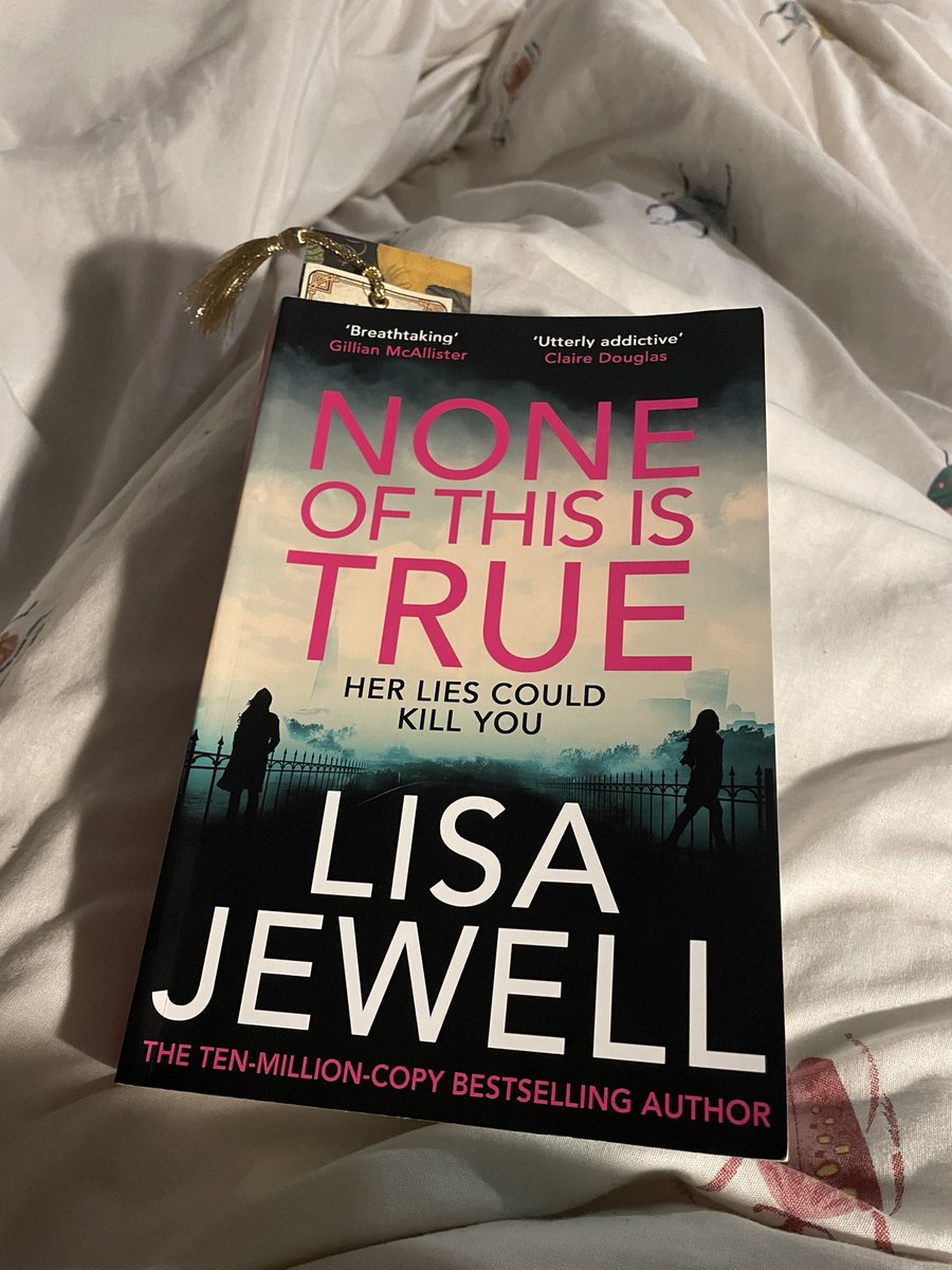 Consider me hooked! My first Lisa Jewell and I don’t want to put it down - I can already tell this is going to get messy! Thank you @najmafinlay @centurybooksuk for my copy ✨ #NoneofThisisTrue #booktwt #lisaJewell #MyBirthdayTwin #adpr
