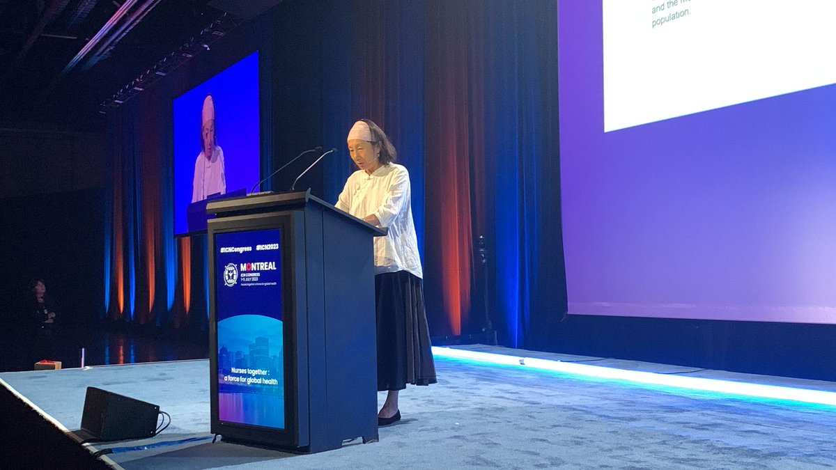 “#Nurses should speak up. #Healthcare is a human right, not a luxury. Nurses should have their voices heard. It’s in our interests not to have anyone left behind. It’s not about the cheapest labour, but the smartest workforce.” @PearsonLuwei on #ICNCongress Plenary. #ICN2023