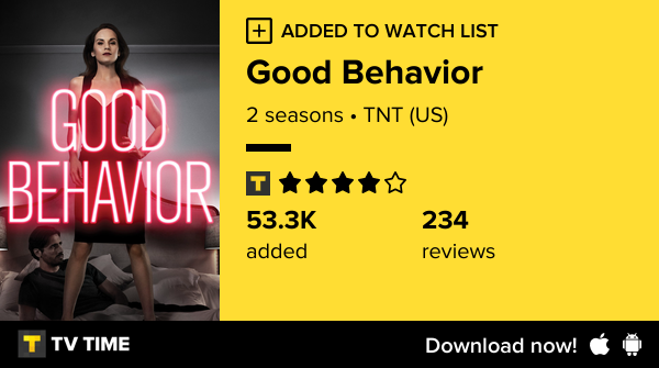 Sandberg_Max's tweet photo. I've just started following Good Behavior https://t.co/3KT1kGtGWC #tvtime https://t.co/N6aUFlTuNE