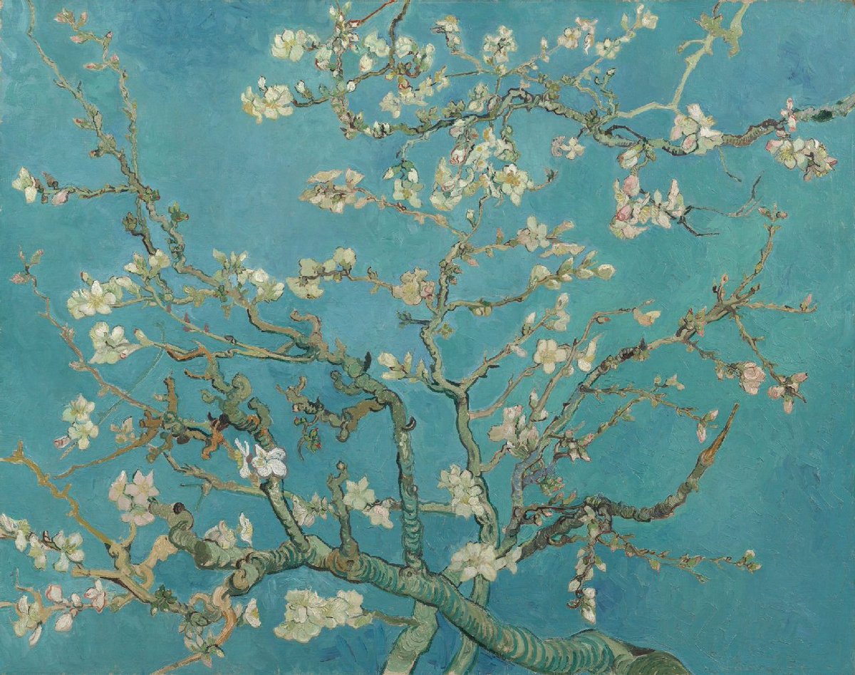 DedicarArte's tweet photo. Alguien le ha dedicado un cuadro a @kiwitanuki 
🖼️Almendro en flor - Van Gogh. https://t.co/StsAgBmPBk