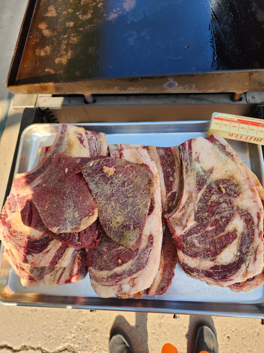 I was gonna take out some home cut steaks but thanks to some attention whore I quickly went to town to get steak... #getwrecked #homegrownforthewin