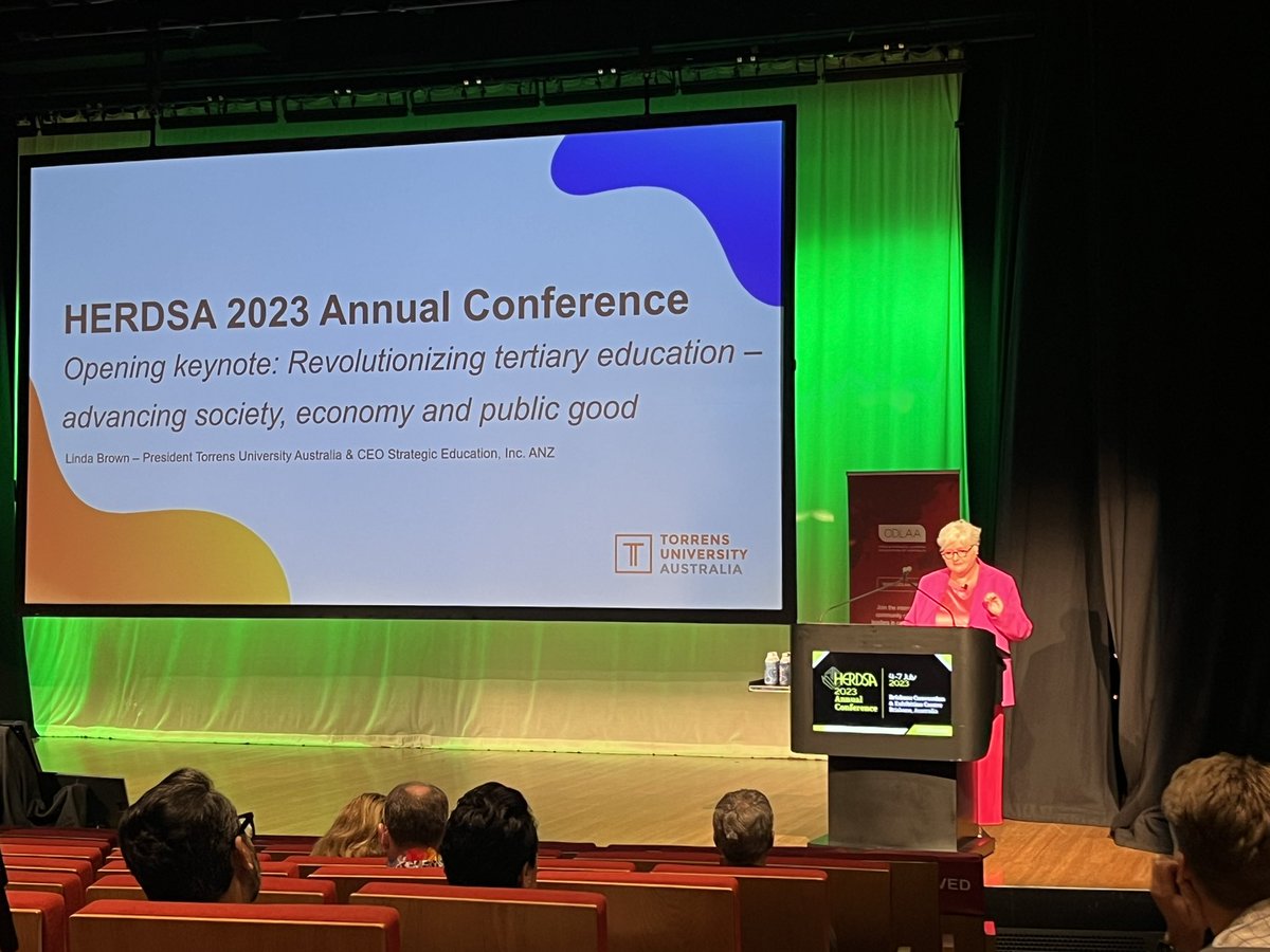 #HERDSA2023 opening keynote from President Linda Brown
<a href="/LBrownTorrens/">Linda Brown</a>