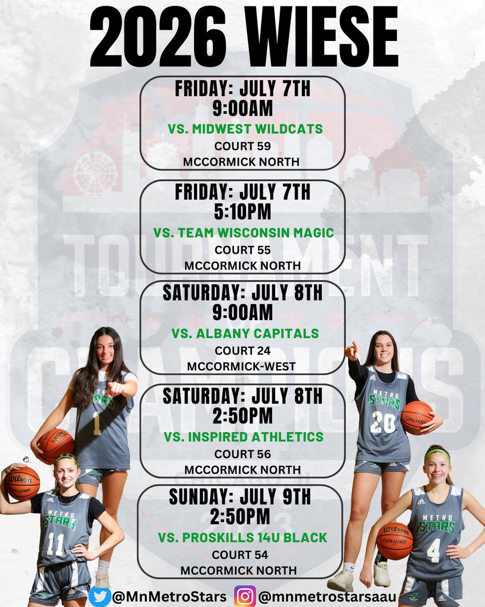 First stop for Metro Stars 2026➡️ Tournament of Champions 

📍Chicago, IL

#metrostarsfamily