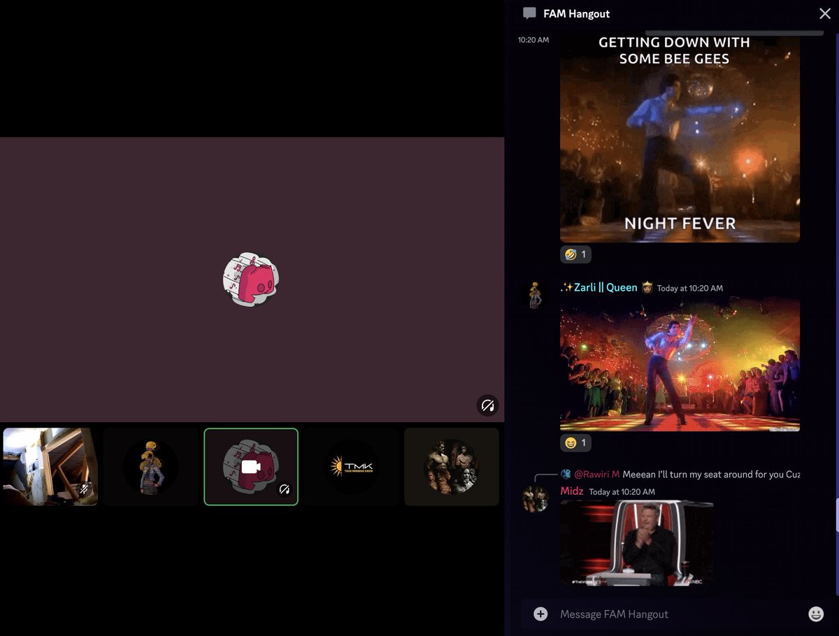 Thefamverse's tweet image. It’s kinda buck wild in the FAM sever right now 😂🤣😂. Grab your karaoke song list and come join in