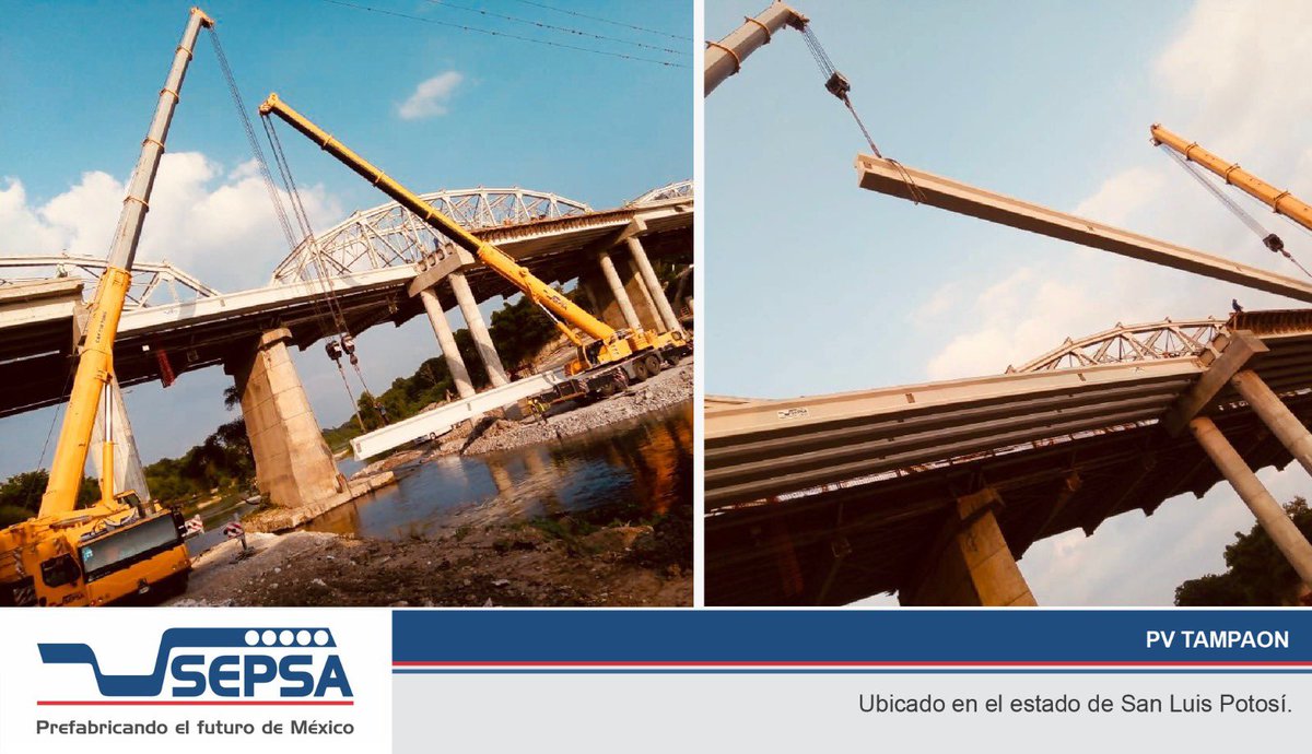 SEPSACV's tweet photo. Ampliación con #trabes AASHTO del Puente Tampaon.
#60AñosDeExperiencia
#PrefabricandoelFuturodeMéxico
#prefabricadosdealtacalidad https://t.co/HOp0ytWkhm