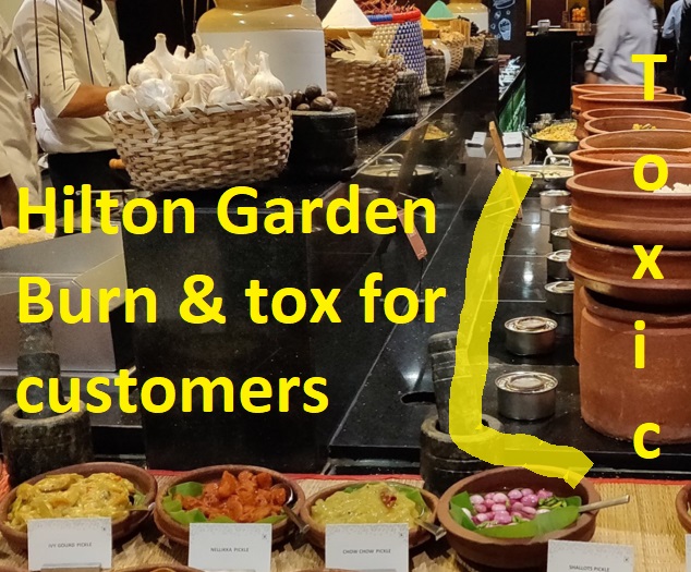 waves_miami's tweet photo. So @HiltonHotels @DoubleTree showing they don't care for #customer #safety. #Toxic pots all over and mixed with #food displays. BIG #burn risk that #kills. No sign of following #sds. @HiltonNewsroom @Marriott @MarriottIntl @Accor @IHGhotels  STOP &amp; THINK https://t.co/TBCXj3aJly