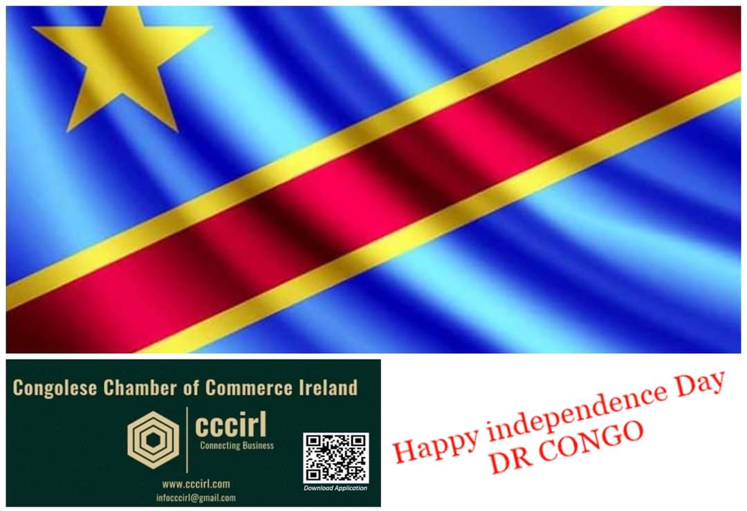 cccirl's tweet photo. June 30th, the wishes of Chairman @FistonKiangata "on behalf of the @cccirl &amp; Board Members. I send my best wishes to Congolese men and women, on the occasion of the 63rd anniversary of our independence. We are committed to facilitating Irish-Congolese businesses". https://t.co/GlFIUpAV26