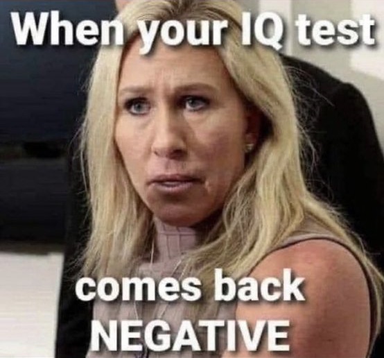 If you believed Marjorie Taylor Greene when she said that Satan controls the Catholic Church because they care about immigrants, and that Satan convinces women to get abortions so their boyfriends will marry them, you're the reason we have a federal disinformation Board.🙄