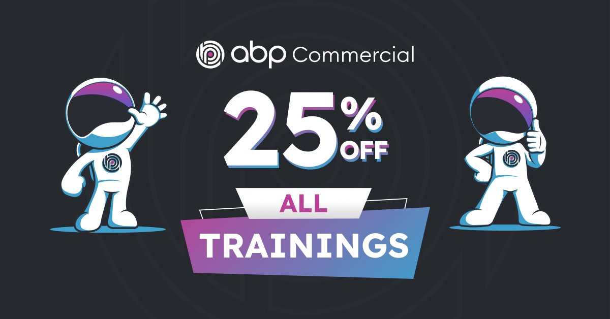 abpcommercial's tweet photo. 🚀 Elevate your skills with #ABPTraining! 💼Enjoy a 25% OFF on ALL Packages until July 10th! ⏰ Don't wait, seize this opportunity now! 

🔑: https://t.co/QGHAhYUliK

#abpframework #abpcommercial #ABPCommercialTraining #summer https://t.co/Scv0LBUKpA