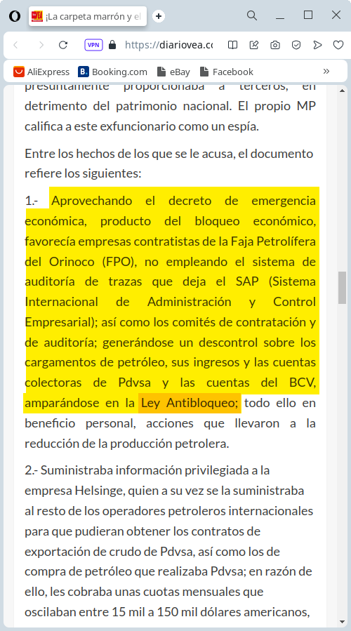 lubrio's tweet photo. Lamento que cuando Luis Britto García y otros camaradas denunciaron lo peligroso de ciertos artículos de la Ley Antibloqueo, ustedes los trataron de traidores.

Lean este artículo del periodista Eligio Rojas @ELESPINITO sobre el caso Pdvsa-Cripto. 

👉👉https://t.co/cji0ytMLjG https://t.co/ExgZQ4aUhv