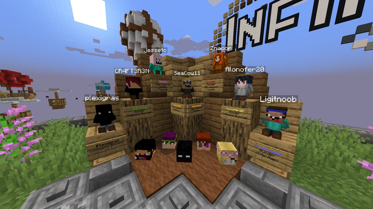 dominexis's tweet photo. Hey @jessetc_gaming, @Alonofer20 

About 9 years ago, you guys (among others who are now inactive) made a Minecraft map called Infinitri. I am happy to announce that the map has been faithfully restored to work on modern versions!

https://t.co/ihLiiqzTAO https://t.co/pEInHRoSUx