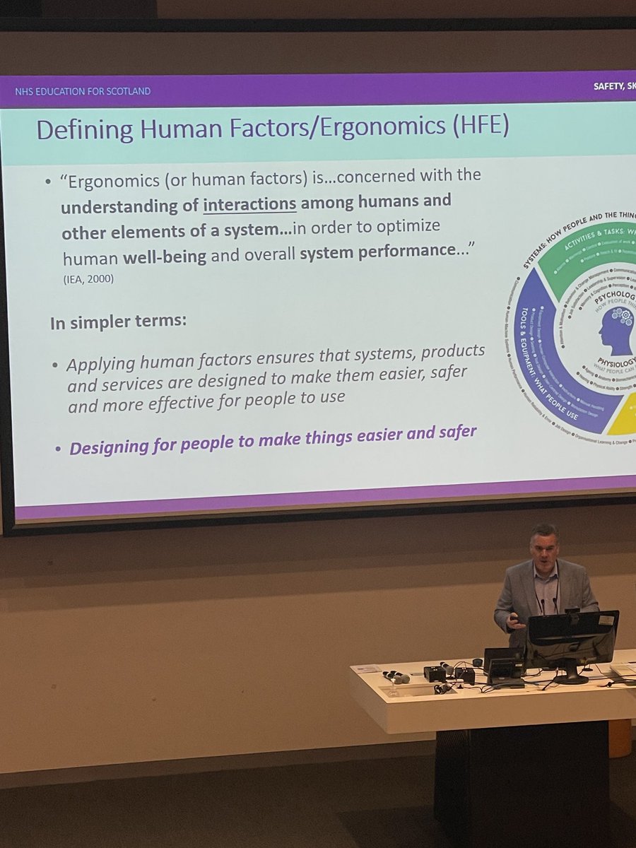 Defining human factors and understanding it’s importance by Prof Paul Bowie #cshi2023 ⁦<a href="/DxInformatics/">Diagnostic Informatics</a>⁩
