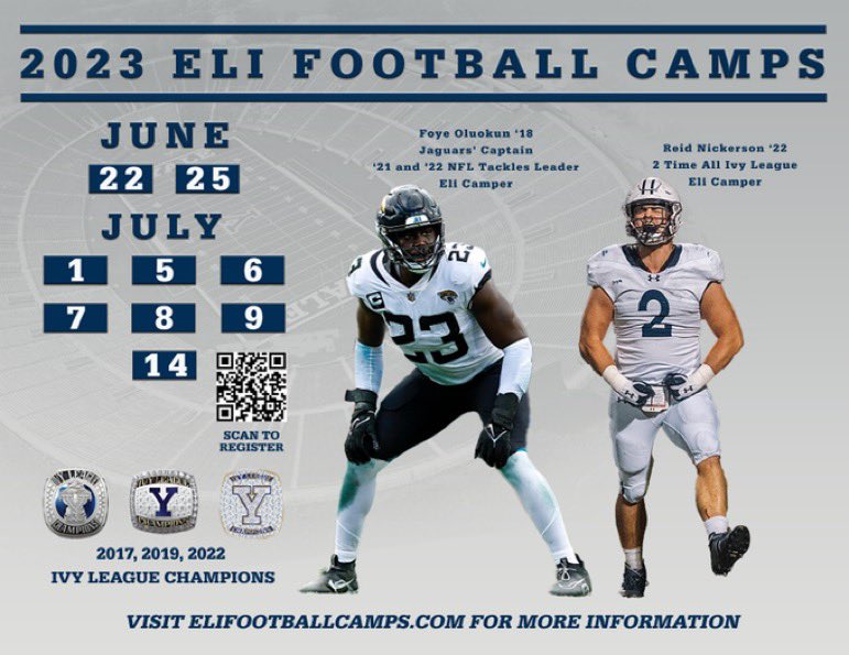 Excited to get some work in at Yale tomorrow! @ESDFootball_ @CoachRenoYale @SSmith_II