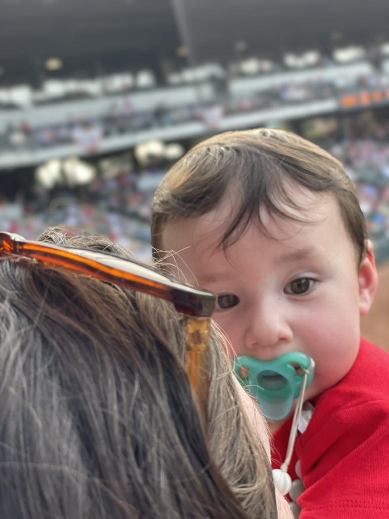 The_Dark_Spade's tweet photo. Baby Spade’s first baseball game and fireworks show (later tonight) #4thofJuly #wsdash #truiststadium https://t.co/fZDPRlnTzb