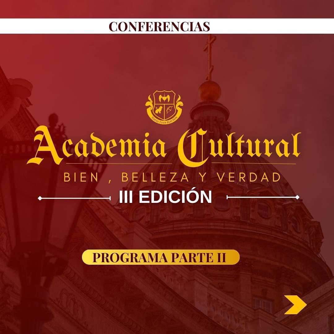 centroasuncion's tweet photo. 📚 Hoy te presentamos la segunda parte del programa de la Academia Cultural, un viaje que te hará pasar al siguiente nivel en tu búsqueda del Bien, Belleza y Verdad.

💡 Descubrí las ideas detrás del mundo relativista en el que vivimos hoy día. https://t.co/J2ae3EJBxD