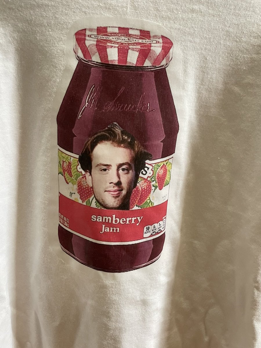 brodshockey's tweet photo. Catch me rolling up to development camp with this shirt #sammynation https://t.co/j9jKi3rqge