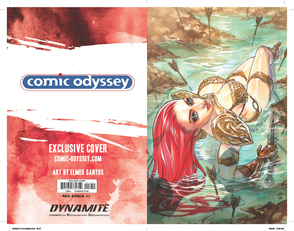 Now open for pre-orders!
RED SONJA 2023 #1 ELMER SANTOS (Ellery) Comic Odyssey Philippines Exclusive cover. This is Elmer's first ever published cover! Reserve your copies now at:
comic-odyssey.com/reservations
Signing event details to be announced soon. Stay tuned!