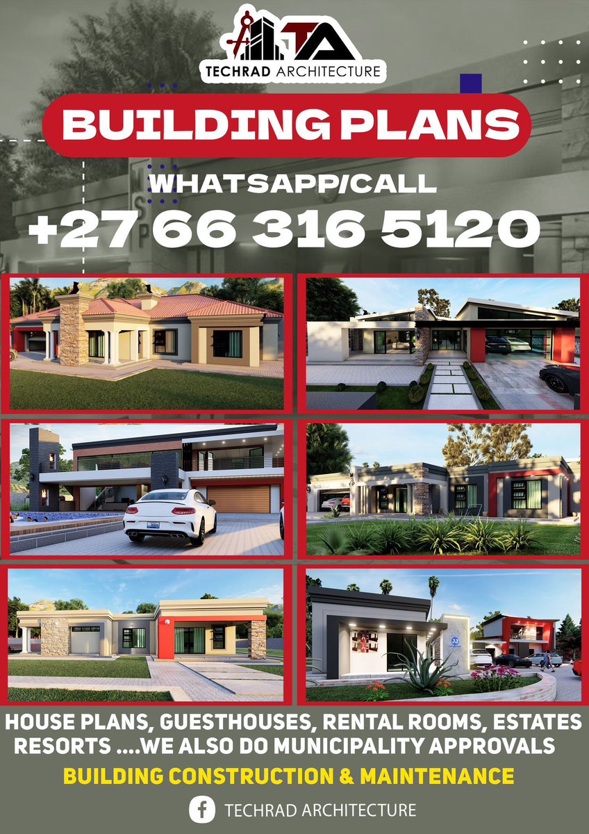 SlozaRsa's tweet photo. 🚨Houseplans Design🚨

My brother does house plans rural area starts from R350 per room and municipal from R70sqm

WhatsApp/Call 0663165120
Please rt 

Paul Mashatile Kholeka Gcaleka SANDF Xoli Black Motion Sakina Motsepe Dj Zinhle NSFAS Danny Jordaan Deputy President Capetown https://t.co/Sn6hdFriq8