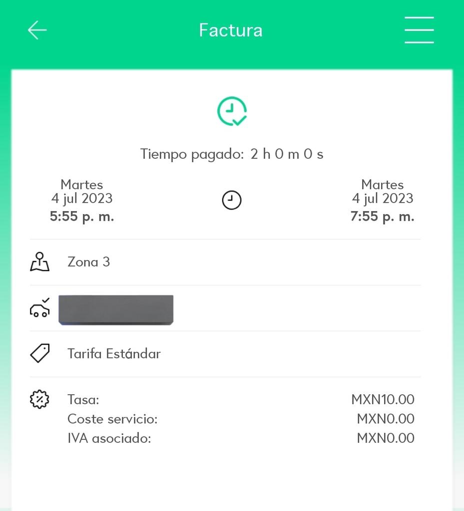 Otro día usando Blinkay, dejo evidencia de utilizar un solo cajón de estacionamiento y haber pagado en la aplicación. #MásValePrevenir