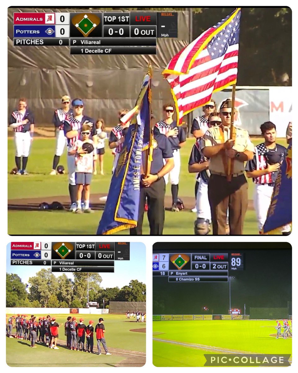 🅱️🅰️Admirals take on <a href="/lincolnpotters/">Lincoln Potters🦚</a> in front of 1600 super fans at McBean Stadium. Happy 4th of July! 🎆🧨🎇🦚⚾️<a href="/JackoGrant15/">Jack Grant</a> w/ a solid night at the plate <a href="/Jarryd_Wood1/">Jarryd Wood</a> goes 4 innings w 7K’s <a href="/PacificBaseball/">Pacific Baseball</a> <a href="/CAGEYkings/">Kyle Wayne Gross</a> <a href="/official_tommyb/">Tommy Beritzhoff</a> <a href="/CCL_Baseball/">California Collegiate League</a>