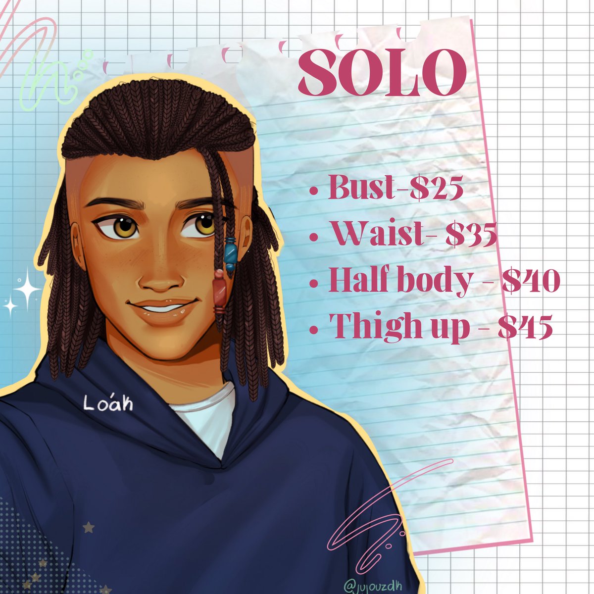 jujouzdk's tweet photo. HI MY COMMISSIONS ARE OPEN ☁️🌊🐚 I accept PAYPAL &amp; GCASH https://t.co/pePYbKh0rU