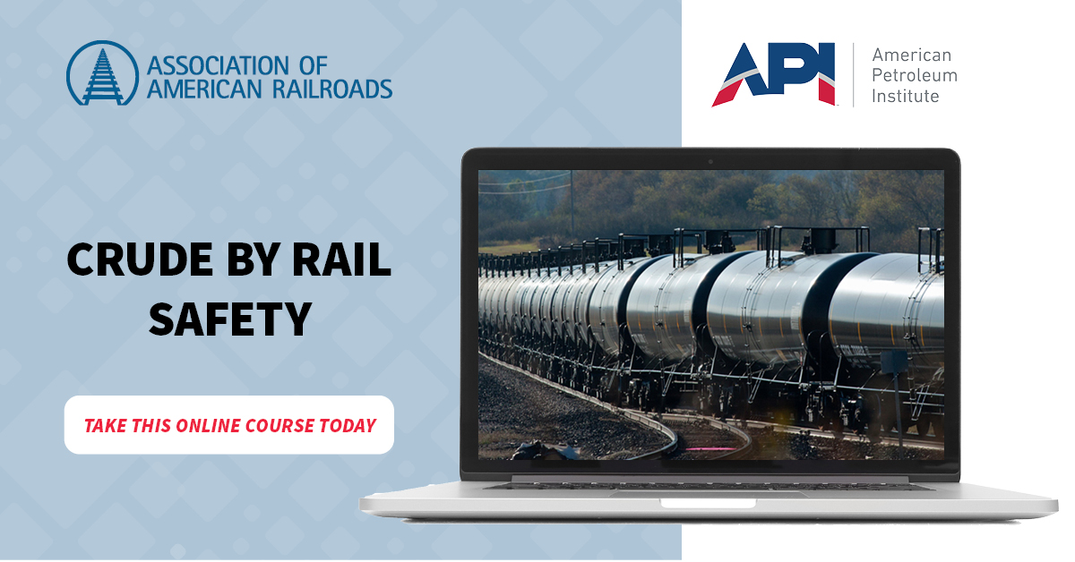 TRANSCAER's tweet photo. Have you taken the @APIenergy and @AAR_FreightRails “Crude by #Rail Safety” online course yet? It’s now available on our #TRANSCAER Learning Management System: https://t.co/sIHCJc4VMg https://t.co/GgekWwusma