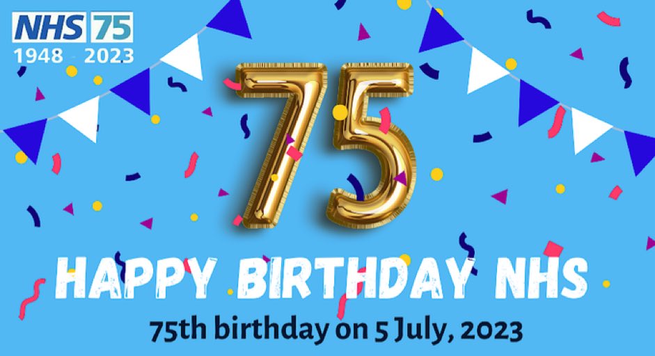 It’s not always easy working in the NHS but I have always been incredibly proud to be a tiny part of it.
Happy 75th Birthday to our NHS and all the wonderful people who work for and/or support it #nhs75