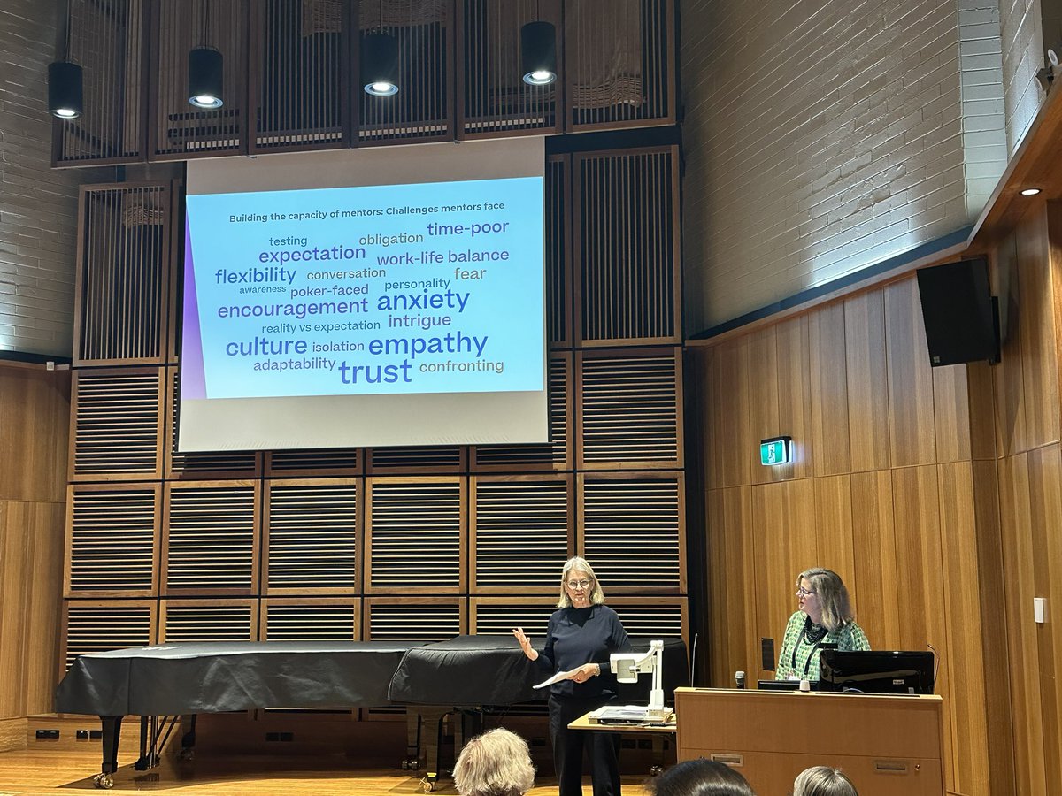 deb_batley's tweet photo. Nobody wrote they don’t know what a dominant 6th is… Fabulous presentation highlighting the realities of the National music teacher mentoring program. #asme_unleashed Thankyou @AustYouthOrch https://t.co/B8qSLTCfZP