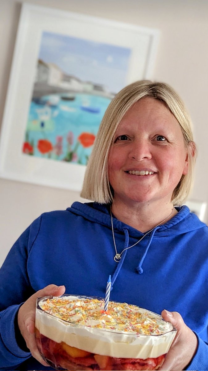 #inbluefornhs #nhs75 It's my birthday, too 🥳 just 5 decades between these photos! #51 🎂