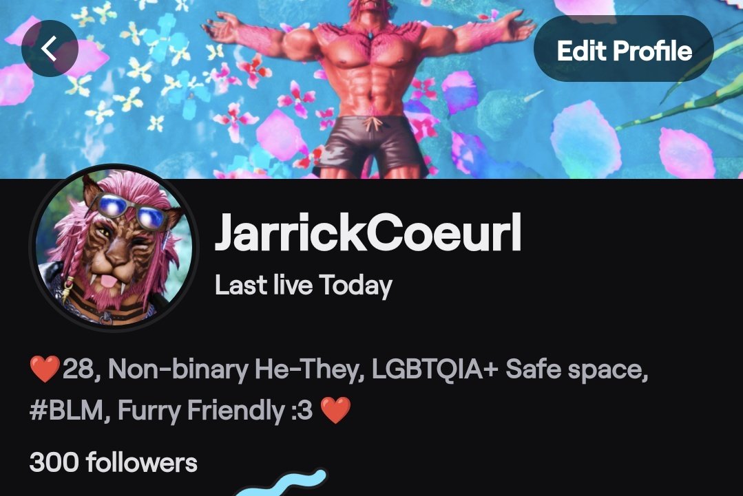 JarrickCoeurl's tweet photo. Yooo we made it to 300 followers today!! Thank you all so much for the support!
Today's stream was so much fun 
Thanks to everyone who follows, subs, gifts and chats! 
I really appreciate it 🥰
Big thanks to @ShadowpawRai @FluffWuffJohnny and @N0xtis1 for playing Gunfire with me! https://t.co/4zM2A3TNDH