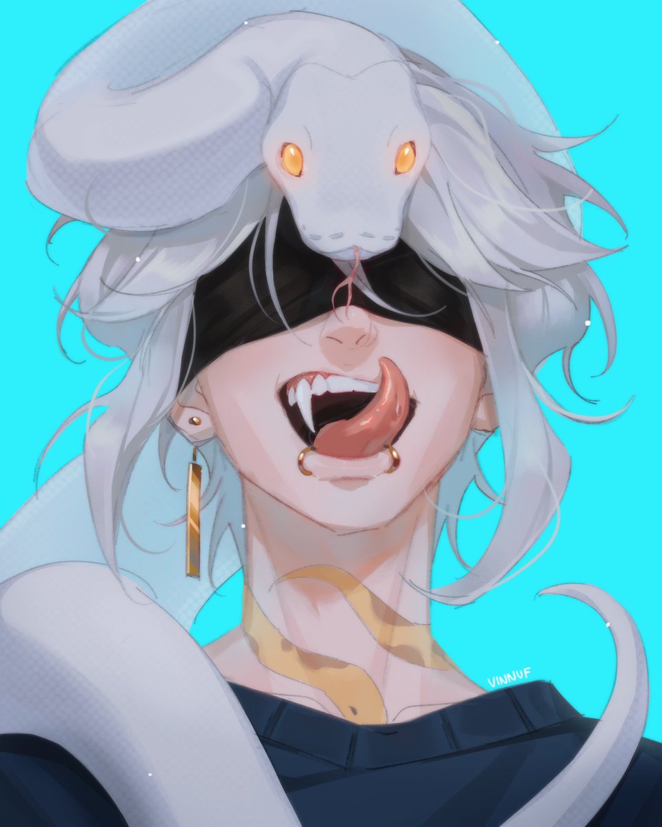 quick painting for <a href="/e_eliasssss/">Eli (COMMISSIONS OPEN)</a> 's dtiys on insta! wooo snek boy
#rkgk #oc