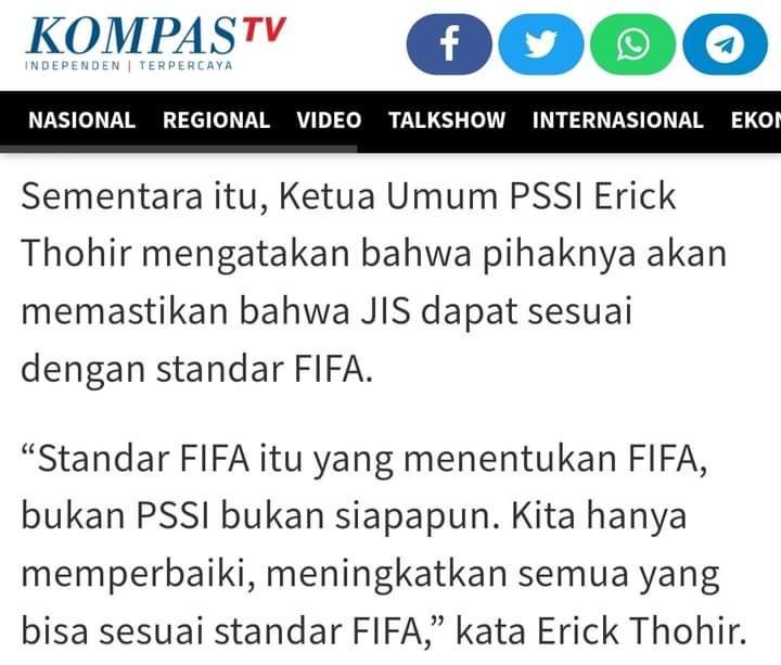 ricodjoyo's tweet photo. Urusan FIFA, bukan pemerintah? https://t.co/qtCOC77Nsj