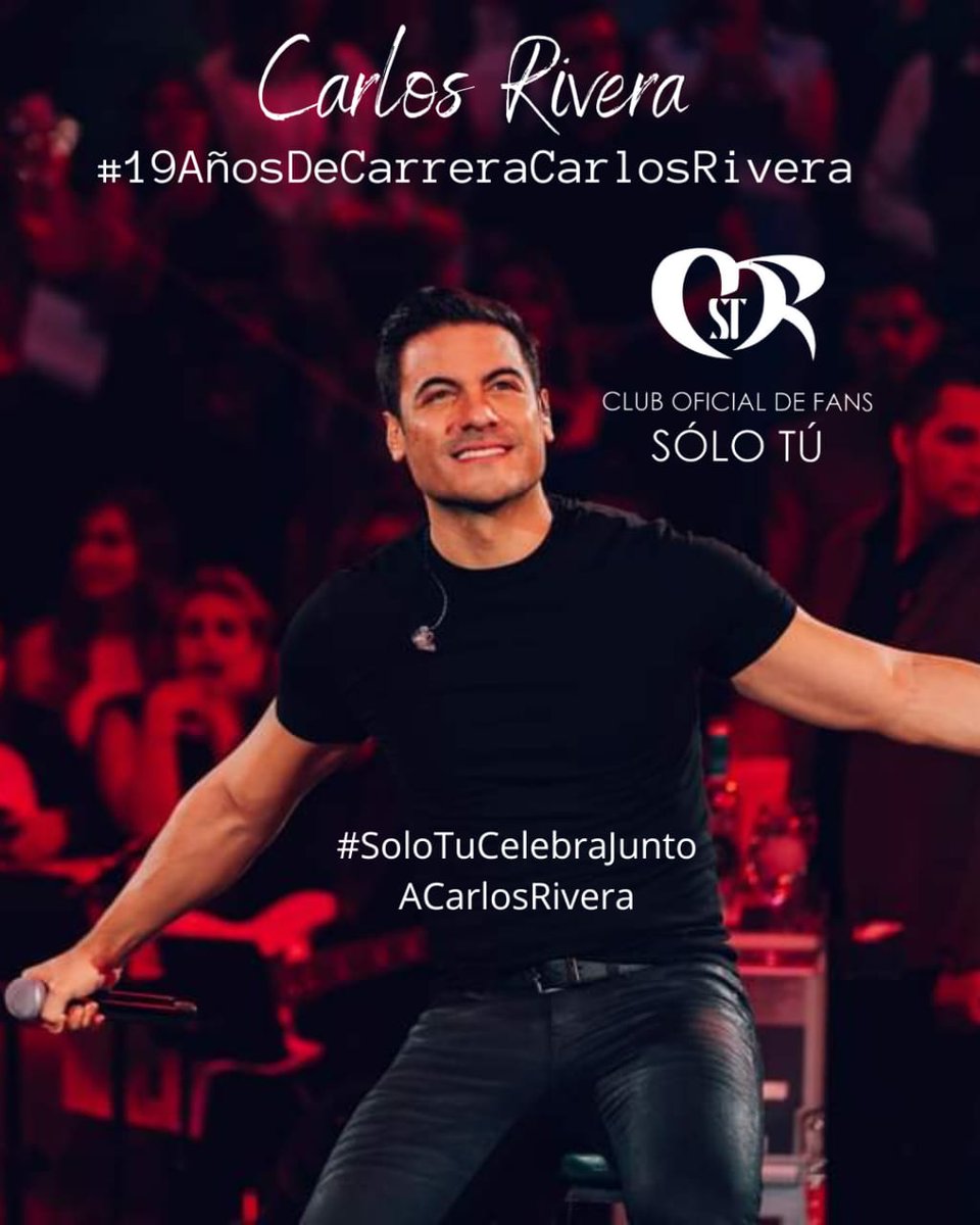 rg_rosa's tweet photo. CARLOS RIVERA 
#19AñosDeCarreraCarlosRivera
@_CarlosRivera

#SoloTuCelebraJuntoACarlosRivera https://t.co/2YUDgAkMHh