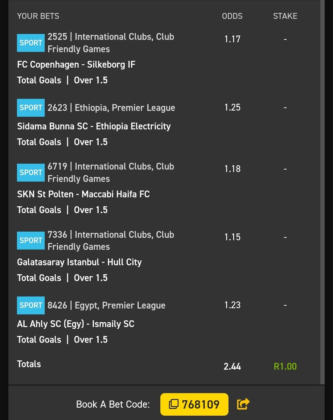 Mr Over 1.5 Wa Easybet✍🏾✍🏾✍🏾 on X: Another sold game, International Club  Friendly Matches  / X