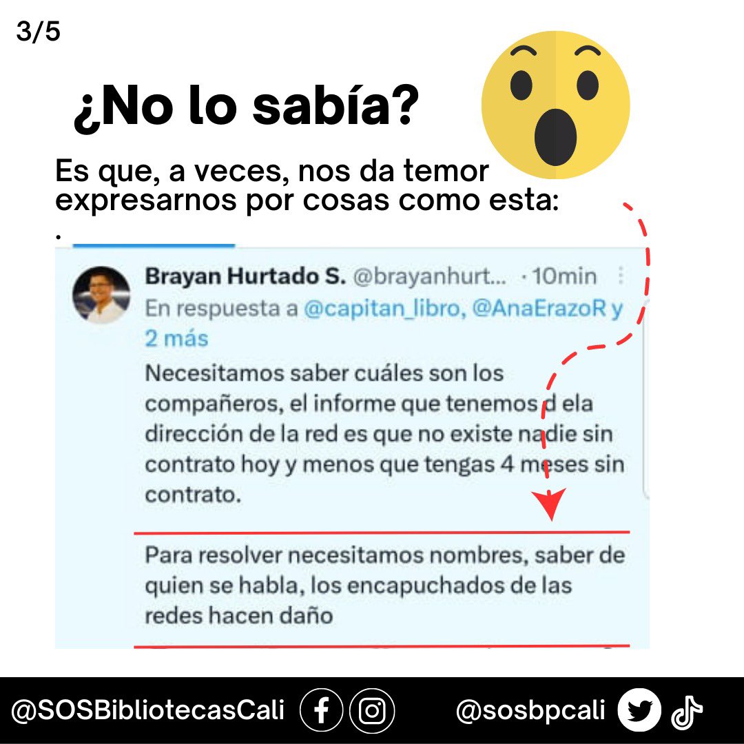 sosbpcali's tweet photo. #SOSBIBLIOTECASCALI #calibp #Soscalibp #60razones

@ONUHumanRights @ONU_derechos @personeriacali https://t.co/cU1BAAvCxD