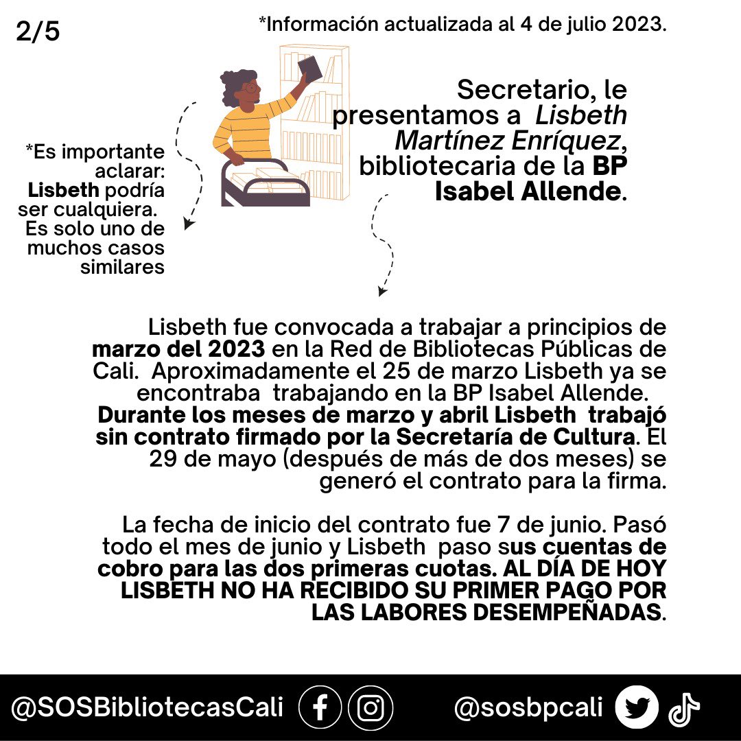 sosbpcali's tweet photo. #SOSBIBLIOTECASCALI #calibp #Soscalibp #60razones

@ONUHumanRights @ONU_derechos @personeriacali https://t.co/cU1BAAvCxD