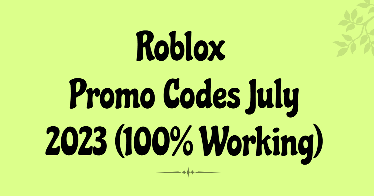 Roblox Promo Codes November 2023 - Free Robux on X: Get