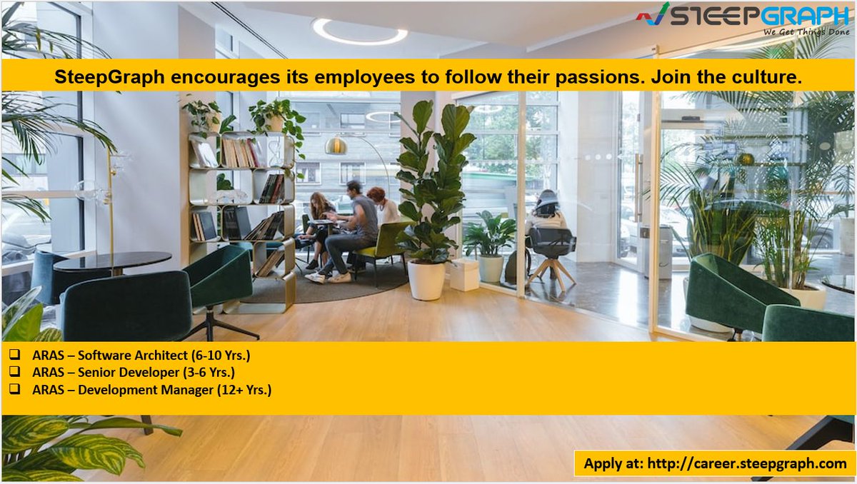 steepgraph's tweet image. #hiringnow
#SteepGraph is hiring #aras Software Architect, Senior Developer, and Development Manager (ARAS Delivery Managers).

Apply here :
- bit.ly/41lnIdE
- bit.ly/41Fr4rz
- bit.ly/43LNUzK