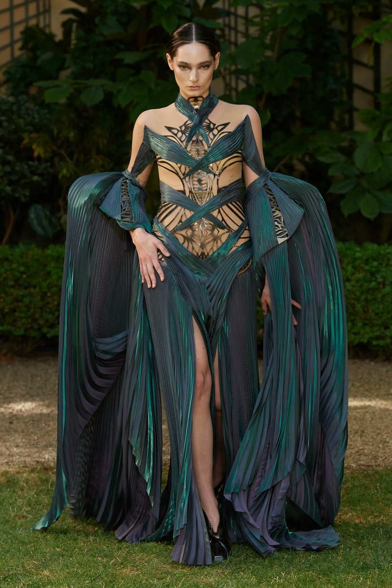 sadaboutchiffon's tweet photo. IRIS VAN HERPEN FALL 2023 COUTURE COLLECTION [1/4]. https://t.co/X3mAfVjRhz