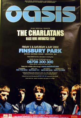 ShiiineOn_'s tweet photo. On this day in 2002 

Oasis &amp; special guests played the first of three nights at Finsbury Park  - London 

Biblical....... https://t.co/ix9YjJdNd0