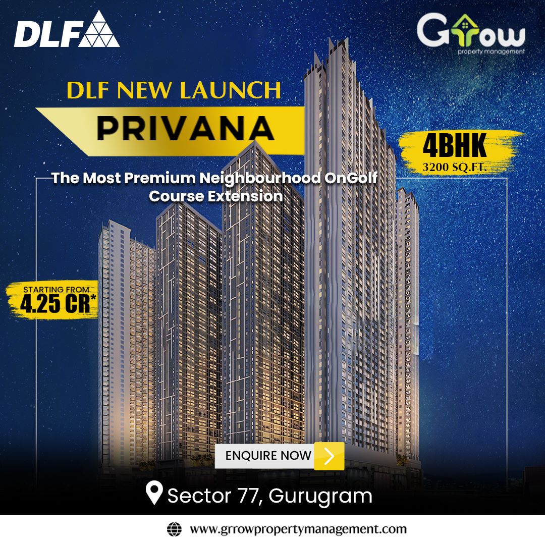 GrrowProperty's tweet image. DLF New Launch Luxurious Fully Loaded Apartments at Sector 77, Gurgaon
Investment Starts 4.25 Cr
4 BHK + Servant Luxurious Apartments
G+8 or G+10 Mid-Rise Segment 
Possession in Jan 2027
#dlfsector77 #goodlocation #Grrowpropertymanagement #gurgaon
grrowpropertymanagement.com