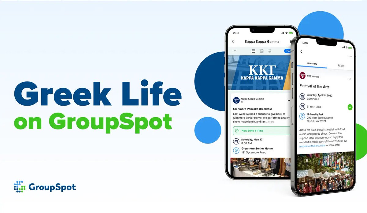 GroupSpotTheApp's tweet photo. Happy #4thofJuly America! 🇺🇸 In honor of #Independence Day… we’re goin’ Greek! Proudly announcing customization options for #GreekLife on #GroupSpot, with features any #fraternity and #sorority can use. And wait ‘til you see our new #Attendance feature! https://t.co/ZzbxKZxt3U