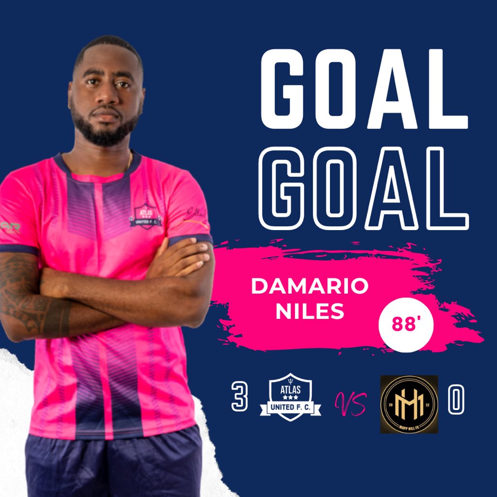 GOAL: 88' DaMario Niles (Atlas Utd 3-0) #ALLin❤️🖤